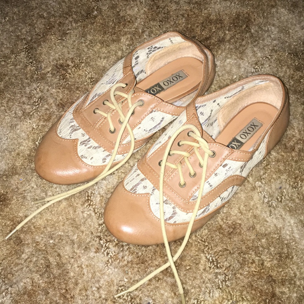 Lace Leather Shoes